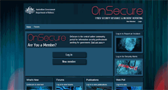 Desktop Screenshot of onsecure.gov.au