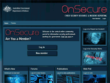 Tablet Screenshot of onsecure.gov.au